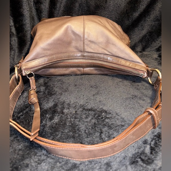 Coach Park Brown Leather Duffle F19726 Convertible Shoulder Crossbody Bag - Picture 6 of 13